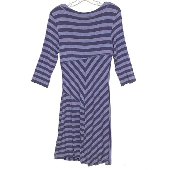 Athleta Striped Splendor Lotus Faux Wrap Dress Athleisure Whimsigoth Witchy Goth - Picture 3 of 7